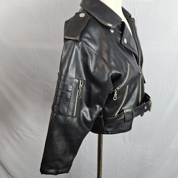 Harley-Davidson faux leather kids coat size 7 - Picture 9 of 16